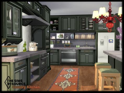 The Sims Resource - Country Kitchen set