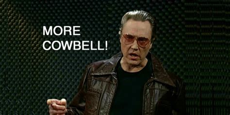 Christopher Walken Cowbell Gif