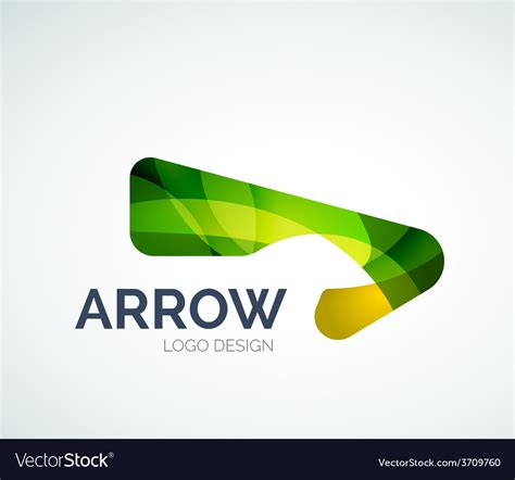 Abstract arrow logo design Royalty Free Vector Image