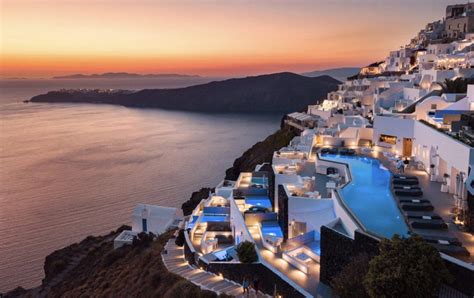 The Best Swimming Pools at Santorini Hotels