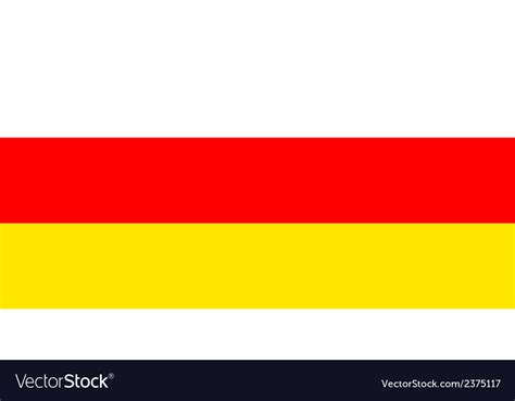 Flag of south ossetia Royalty Free Vector Image