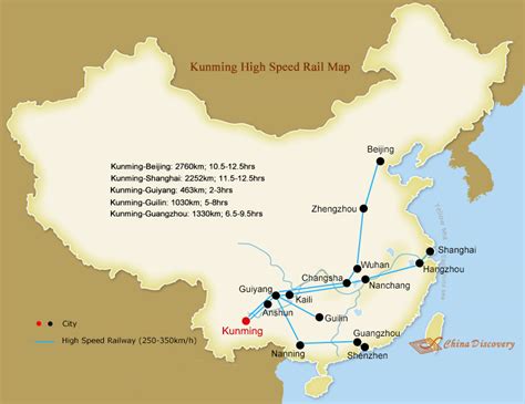 China High Speed Rail Map, China Bullet Train Map, China Train Map