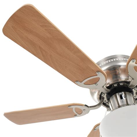 Ornate Ceiling Fan with Light 82 cm Light Brown