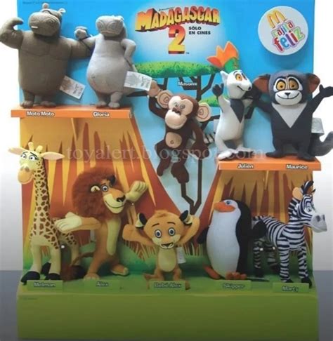 What do McDonalds Madagascar 2 Happy Meal Toys 2008 Say? | Toy Alert