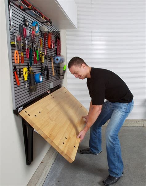 Folding Workbench Garage PDF Woodworking