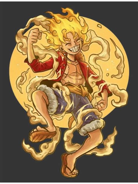 "Digital art print of Luffy in his Gear 5 transformation" Poster for ...