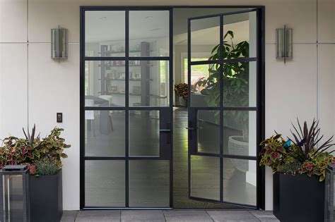 Gallery Steel Entry Doors - Modern Glass and Metal Front Doors - Custom Steel Doors, Chicago ...