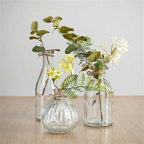 Ripple Vintage Style Glass Bud Vases By The Flower Studio | notonthehighstreet.com