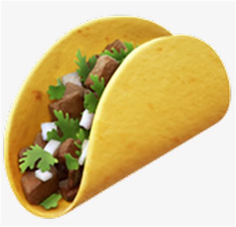 Taco Emoji Whatsapp Food Mexico Comida Mexicano Mexican - Taco Emoji Transparent Transparent PNG ...