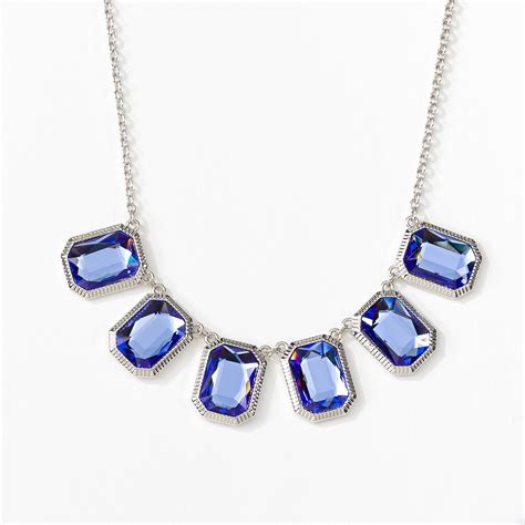 Out Of The Blue Necklace | Blue crystal necklace, Fashion forward jewelry, Necklace