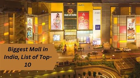 Biggest Mall in India, List of Top-10