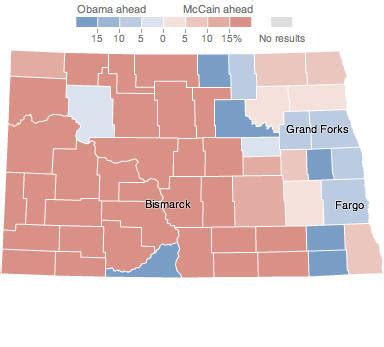 North Dakota - Election Results 2008 - The New York Times