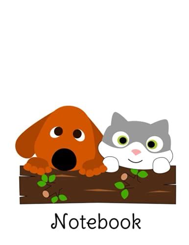 Dog and Cat: Easy Cover - Size (8.5 x 11 inches) 120 Pages: Lined Paper ...