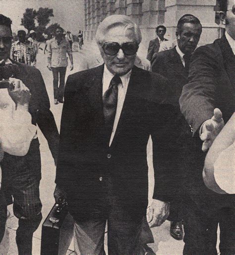 Decade-Defining: John Roselli leaving a hearing before the Senate Intelligence Committee, 1976