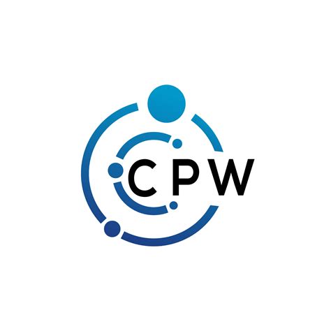 CPW letter logo design on white background. CPW creative initials ...