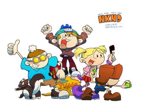 an image of some cartoon characters posing for the camera