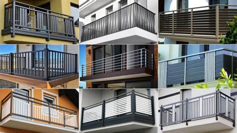 many different types of balconies and railings