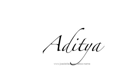 Aditya Name Tattoo Designs