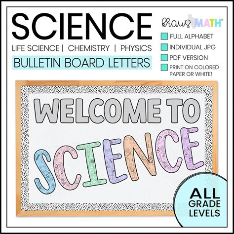 Science Bulletin Board Letters - Kraus Math