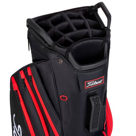 Titleist 14 Lightweight Cart Bag TB20CT6-006 Black Black Red 006 & Function18