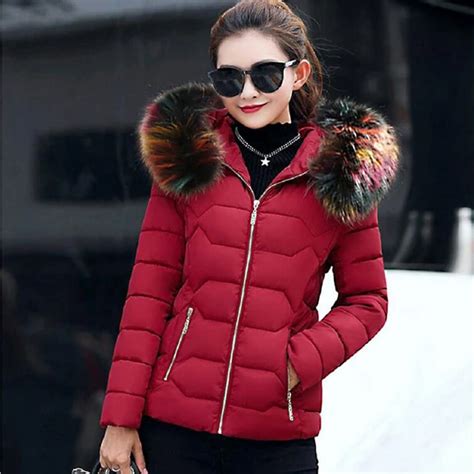 STAINLIZARD Short Slim Women Winter Coats Casual Female Fashion Jackets ...