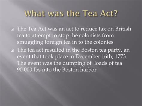 The Boston Tea Party And The Tea Act | Just Tea