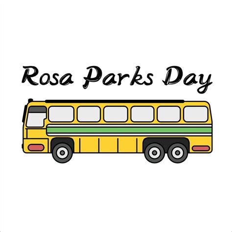 Rosa Parks Day Yellow Buss 4636495 Vector Art at Vecteezy