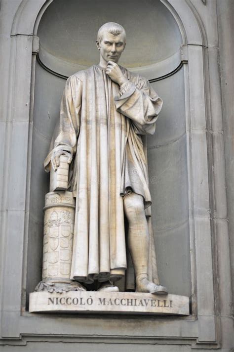 Statue of Italian Renaissance Diplomat and Writer Niccolo Machiavelli ...