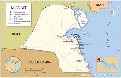 Map of Kuwait - Thong Thai Real