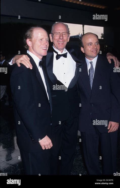 RON HOWARD with his father and brother at the Society of operating cameramen awards in Los ...