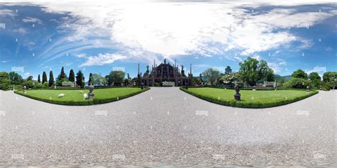 360° view of Isola Bella, the Borromean Palace Gardens - Alamy