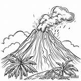Volcano Coloring Pages  Free & Printable sketch template
