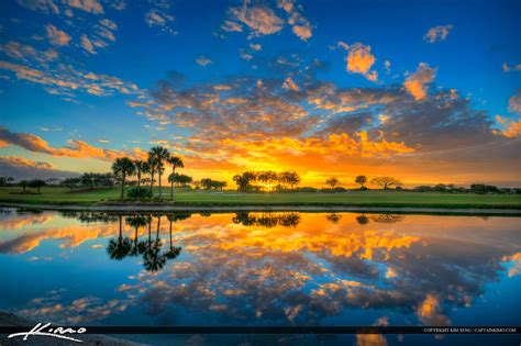 Abacoa Golf Course Sunset Jupiter Florida