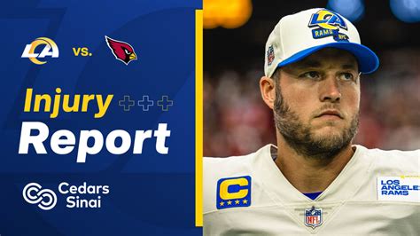 Injury Report 11/11: Rams quarterback Matthew Stafford questionable for ...