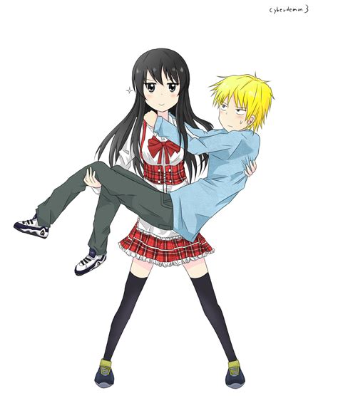 Anime Boy Carrying Girl