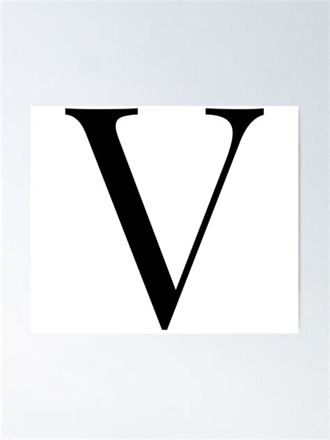 "Letter V" Poster for Sale by marosharaf | Redbubble