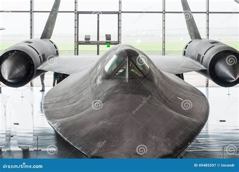 Lockheed A-12 Blackbird On The Intrepid Museum Flight Deck. Editorial ...