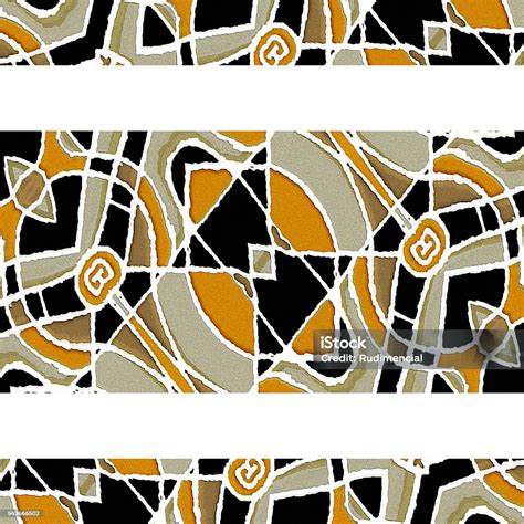 Stationery Background With Tribal Design Borders Stock Illustration - Download Image Now - Art ...