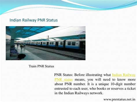 PPT - Indian Railway PNR Status PowerPoint Presentation, free download - ID:1387156