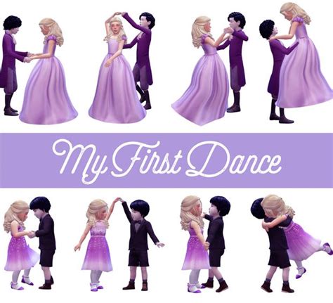 My First Dance Poses : | Atashi77 | Sims 4 couple poses, Sims 4 toddler ...