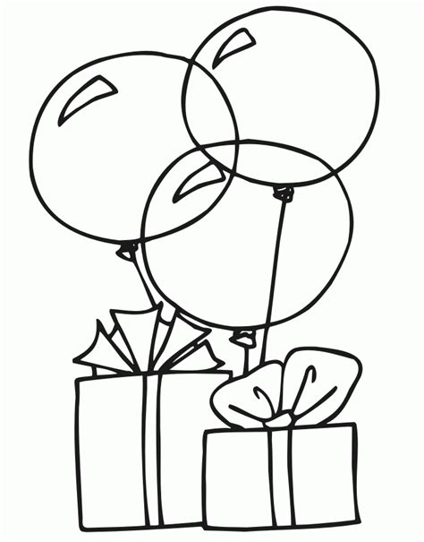 Dibujos de Globos para colorear, pintar e imprimir gratis | Birthday ...