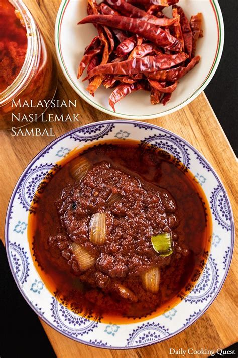 Malaysian Nasi Lemak Sambal #malysianrecipe #malysianfood #malysianstreeetfood | Nasi lemak ...