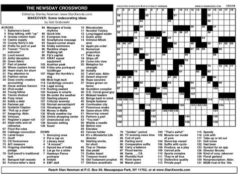 washington post crossword printable That are Amazing | Aubrey Blog