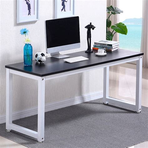 Ktaxon Office Computer Desk with Metal Leg Laptop Table Workstation ...