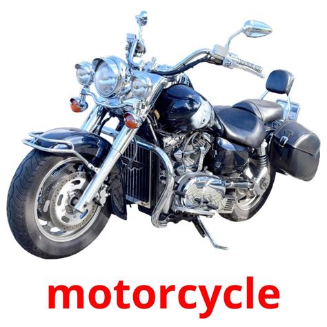 14 FREE Motorcycles Flashcards in 4 PDF formats | English Pictures