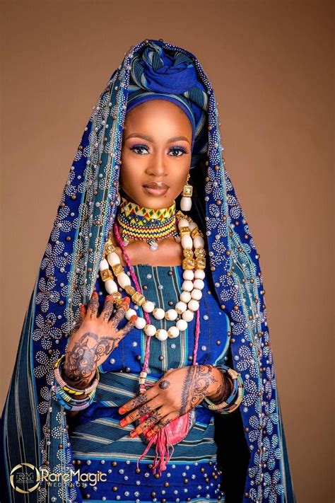 The Fulani bride is a work of art from the attire to the accessories ...