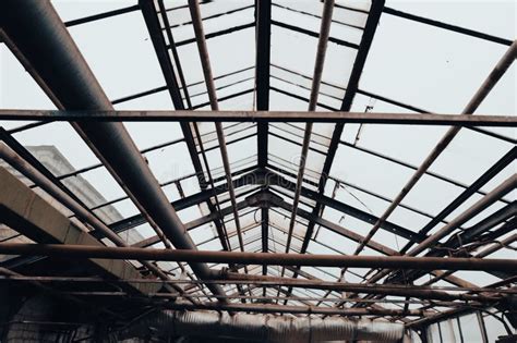 Metal Frames Inside the Greenhouse. Stock Image - Image of business, metal: 271177375