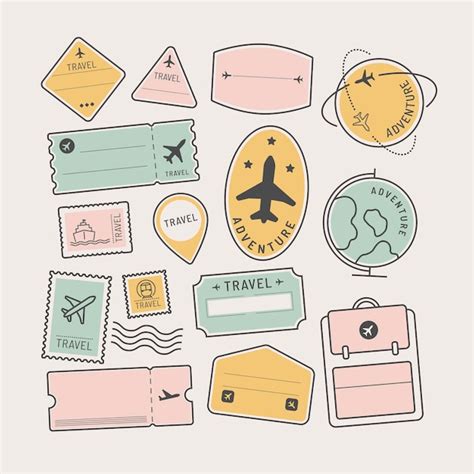 travel stickers digital stickers Maya travel stickers printable ...