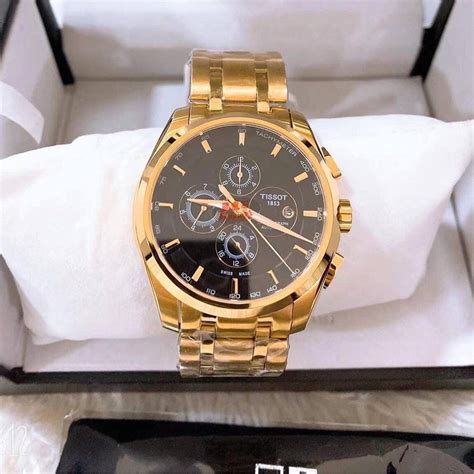 TISSOT GOLD BLACK DIAL AUTHENTIC WATCH, Men's Fashion, Watches & Accessories, Watches on Carousell