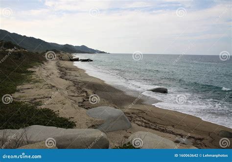 Tayrona National Park Beach Landscape Stock Photo - Image of boulders, fascinating: 160063642